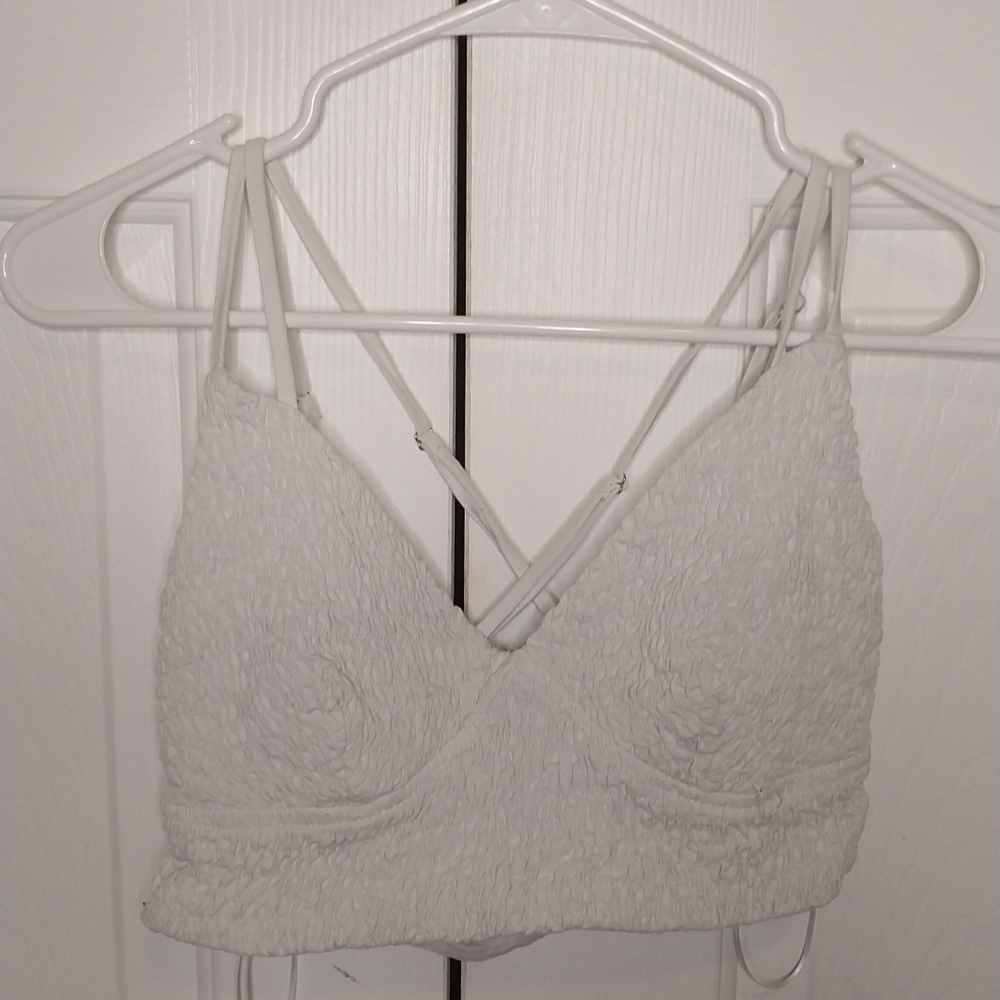 Papermoon White Textured Bra